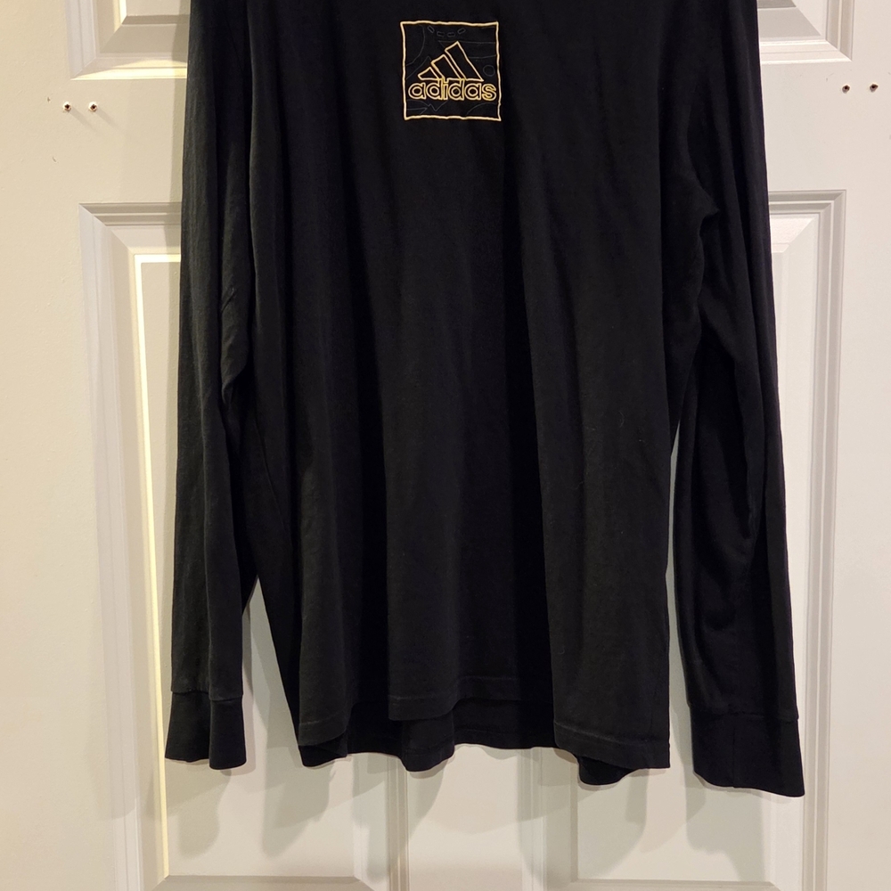 Adidas Men's Black Long Sleeve Tee